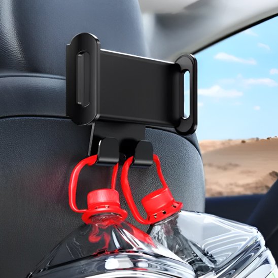 Support tablette pour voiture avec crochets pour suspendre objets légers