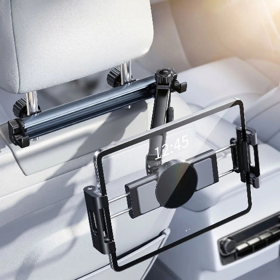 support tablette voiture argent