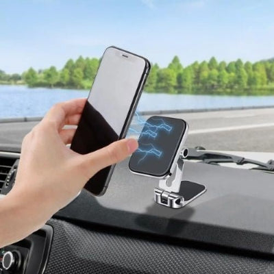 support telephone voiture argent