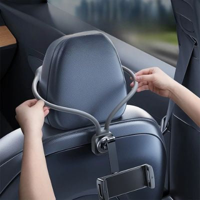 Porte tablette voiture installation appui-tête