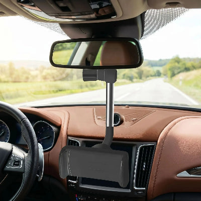 Support smartphone voiture RetroMini noir dans voiture