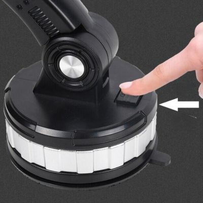 Support téléphone voiture avec bouton relâchement ventouse