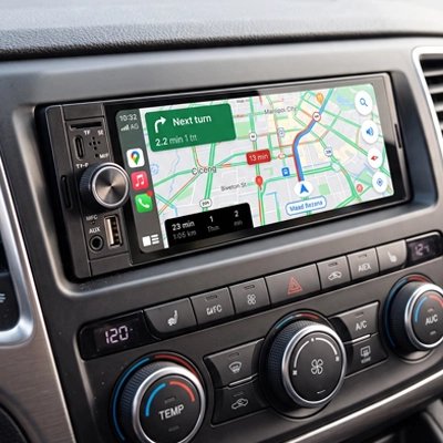 Autoradio carplay DriveX dans voiture avec GPS a l'écran