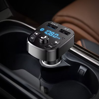 Bluetooth allume cigare affiche la station FM