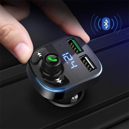 Bluetooth FM transmetteur belle finition noire