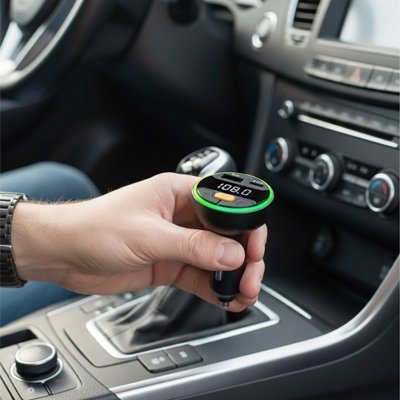 Bluetooth pour la voiture avec branchement allume-cigare