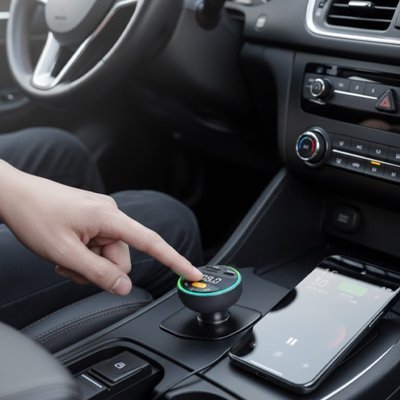 Bluetooth pour la voiture avec bouton contrôle