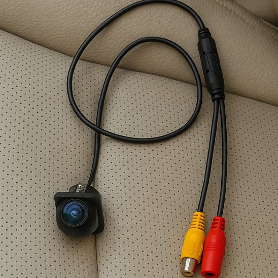 Camera de recul équipée de câbles et connecteurs RCA