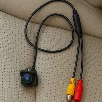 Camera de recul équipée de câbles et connecteurs RCA