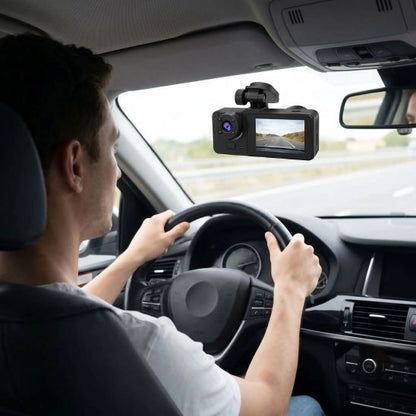 camera pour voiture avec homme au volant