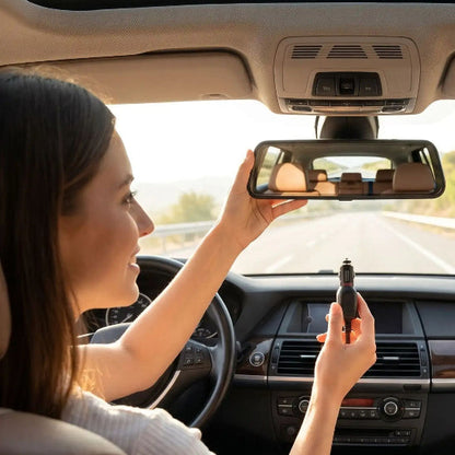 dashcam voiture avec femme dans voiture