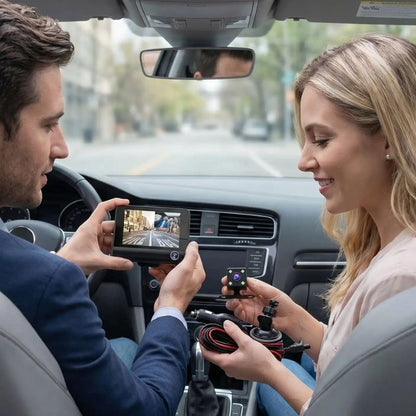 dashcam voiture avec modèle protection totale et un couple