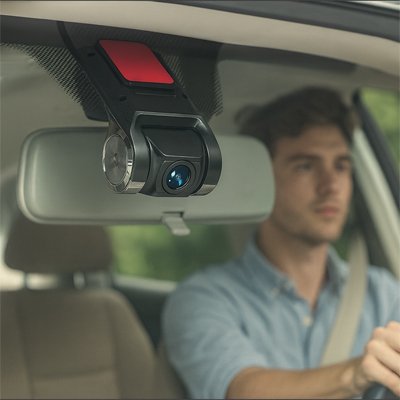 Dashcam voiture compact préserve champs vision du conducteur