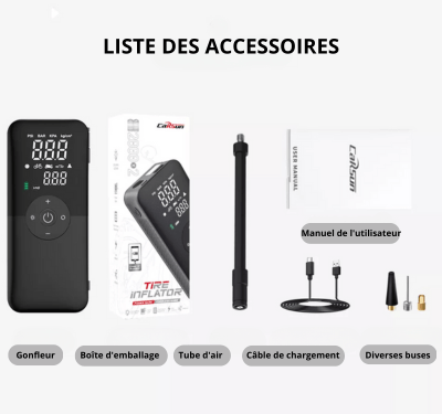 Gonfleur pneu | InflateXpress™ - Soigne Ton Char