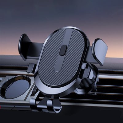 Support de téléphone pour voiture clipfix élégante finition fibre carbone