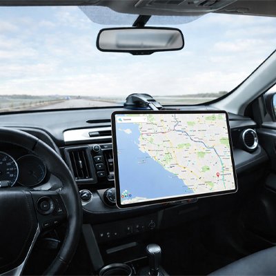 support pour tablette voiture utiliser avec très grosse tablette pour voir itinéraire