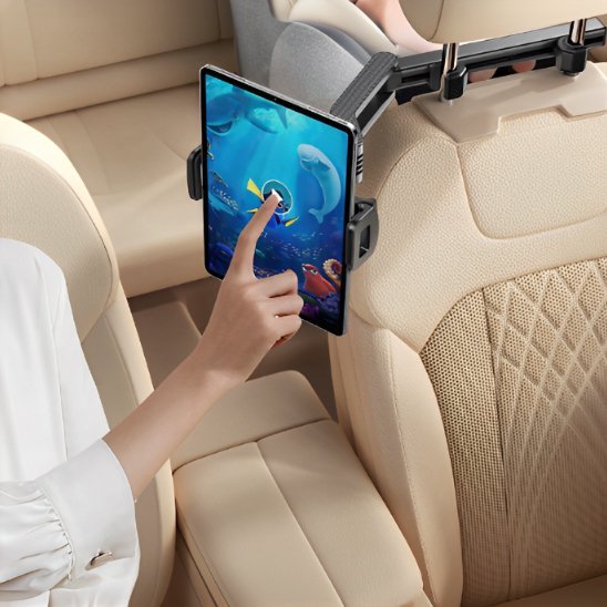 Support tablette pour voiture bras extensible jusqu'en avant au besoin