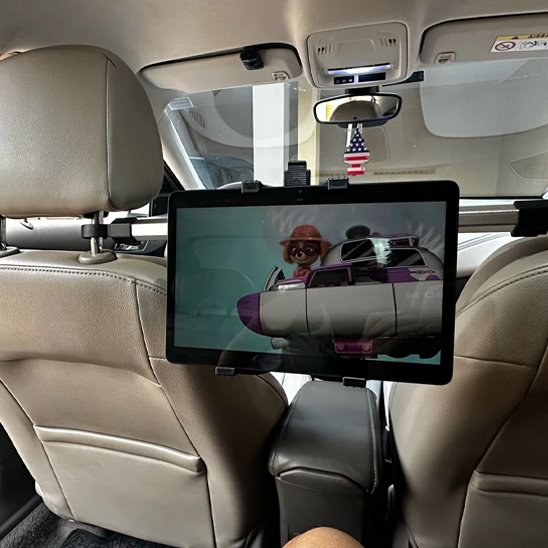 Support tablette voiture en alliage d'aluminium solide pour appui-tête