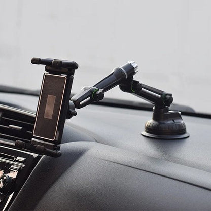 support tablette voiture tableau de bord bras articulé télescopique
