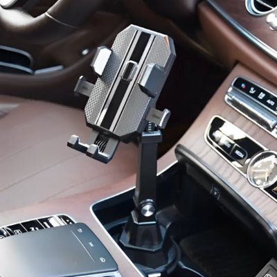 Support telephone porte gobelet bras serrage automatique