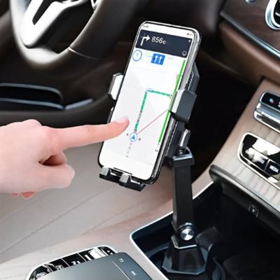 Support telephone porte gobelet visibilité GPS optimale