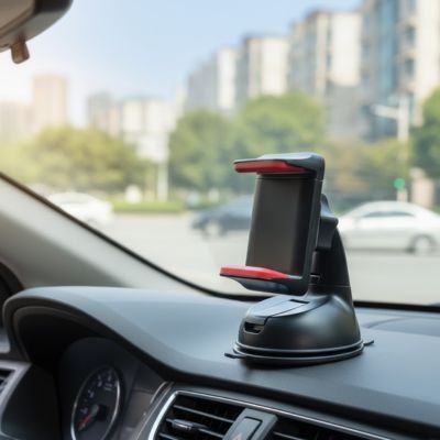 support telephone ventouse sur tableau de bord