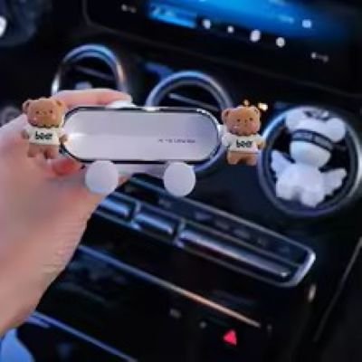 support téléphone voiture oursons