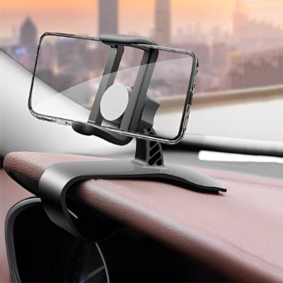 Support téléphone voiture fixé sur tableau de bord