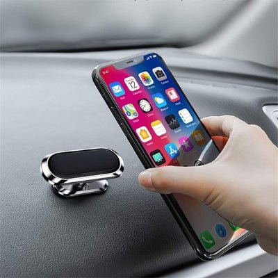 Support téléphone voiture finition chromée aspect premium
