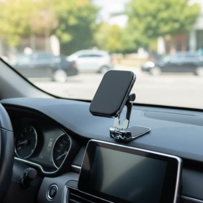 support telephone voiture encombrement minimal à intérieur automobile