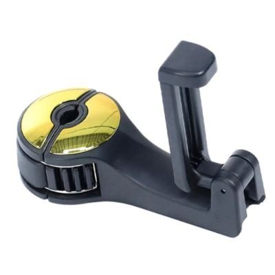 support téléphone voiture crochet or