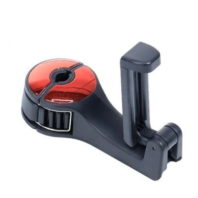 support téléphone voiture crochet rouge