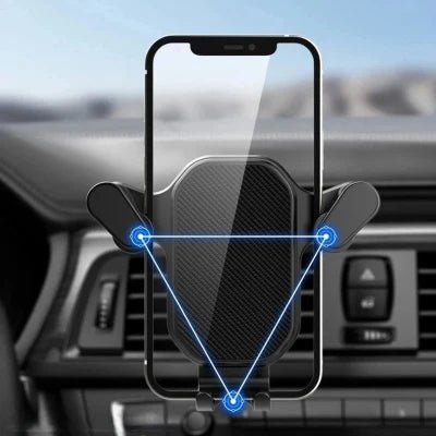 support téléphone voiture grille d'aération conception triangulaire
