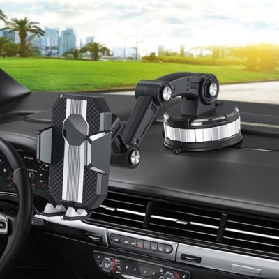 Support téléphone voiture installé sur tableau bord