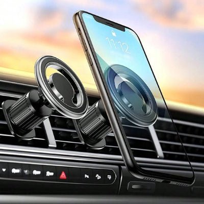 Support téléphone voiture magnétique encombrement minimal
