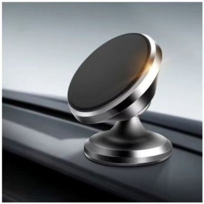 support téléphone voiture magnétique argent