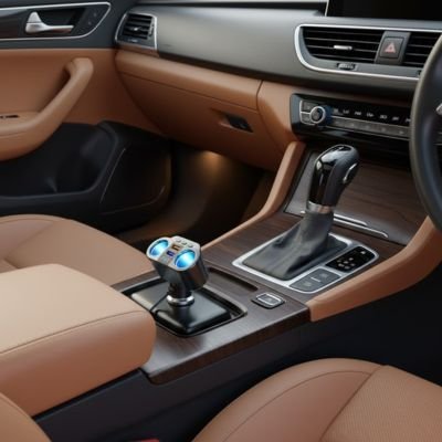 transmetteur fm bluetooth écran lumineux bleu