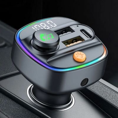 Transmetteur fm bluetooth pour allume-cigare 12-24V